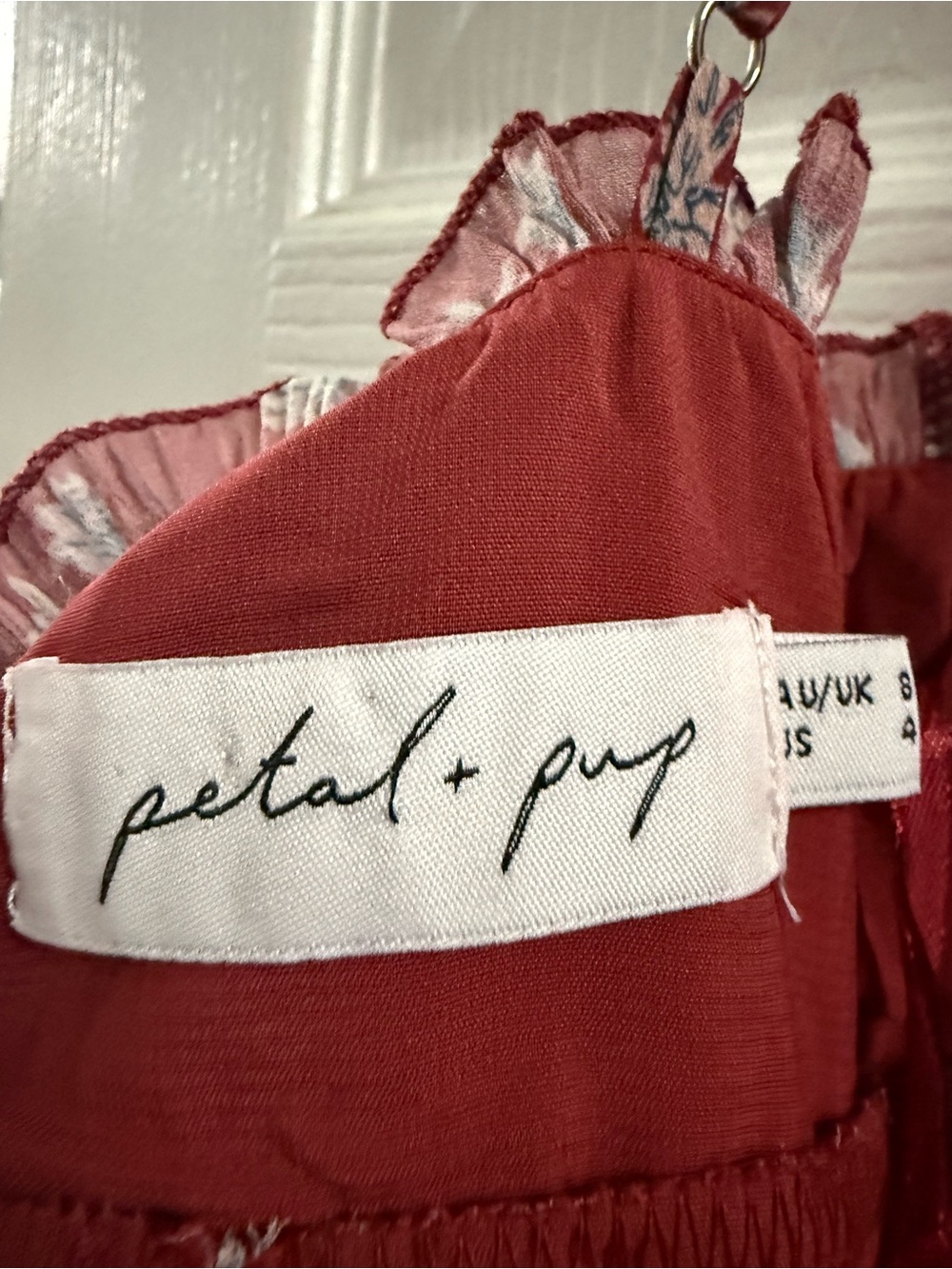 Petal + Pup Ruffle Mini Dress Size 4 - Picture 8 of 11